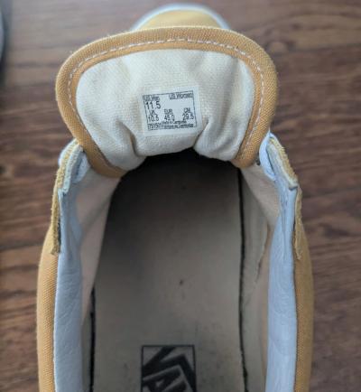 Vans Old Skool Suede Yellow Sneakers US Mens 11 5 - Thumbnail 4