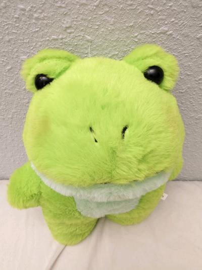 Cute green frog plush - Thumbnail 3