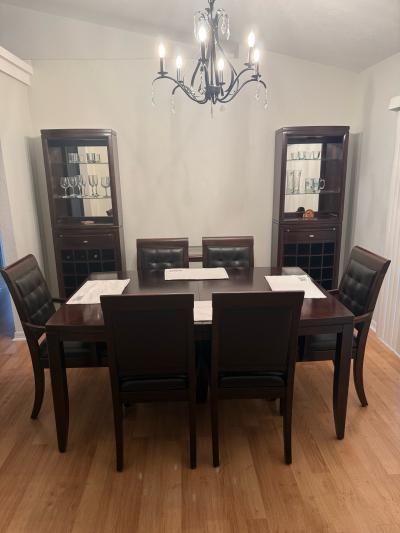 Dining Set with Chairs and Cabinets