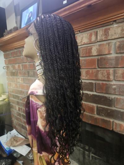 360 Lace Frontal Braided Wig - Thumbnail 4