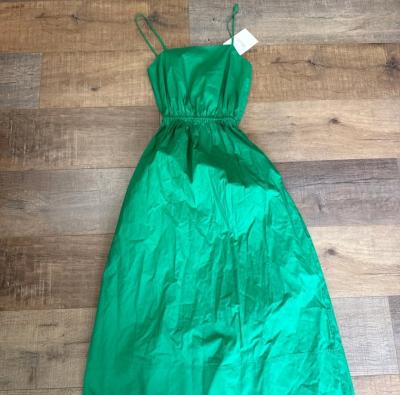 Emerald green dress with pockets