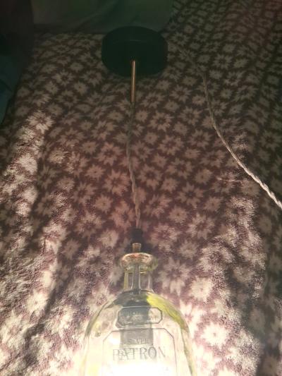 Patron tequila bottle hanging light pendent - Thumbnail 6