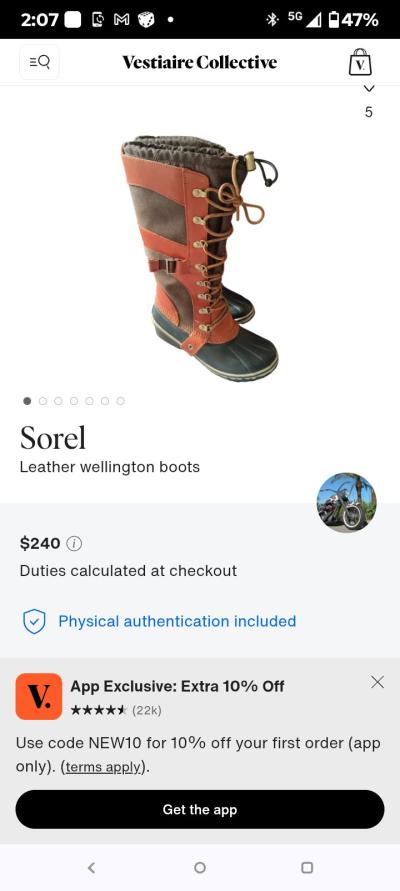 Sorel womens Rain Mud boots size 9 - Thumbnail 6