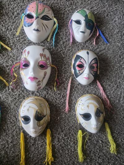 Vintage Clay Art Masks Ceramic porcelain - Thumbnail 4