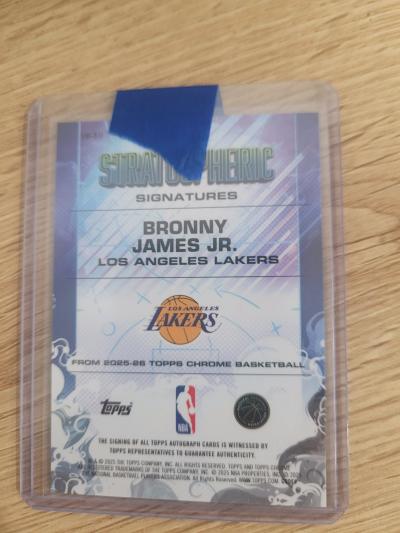 Bronny James Stratospheric Autographed Card - Thumbnail 2