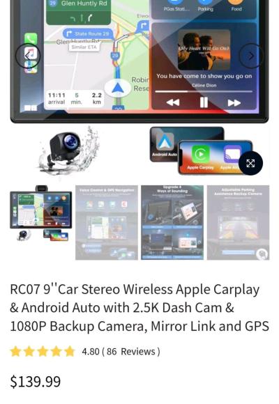 Hererod Wireless Apple Carplay Touchscreen for Car with 25K - Thumbnail 2