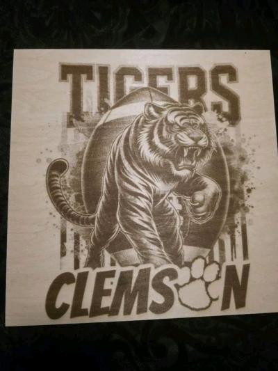 Clemson Tigers Laser Engraving