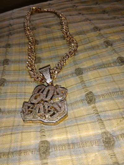 80s Baby Iced Out Cuban Chain