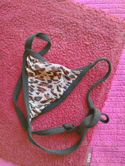 A Sexy Pair of Womens Leopard Thong Panties