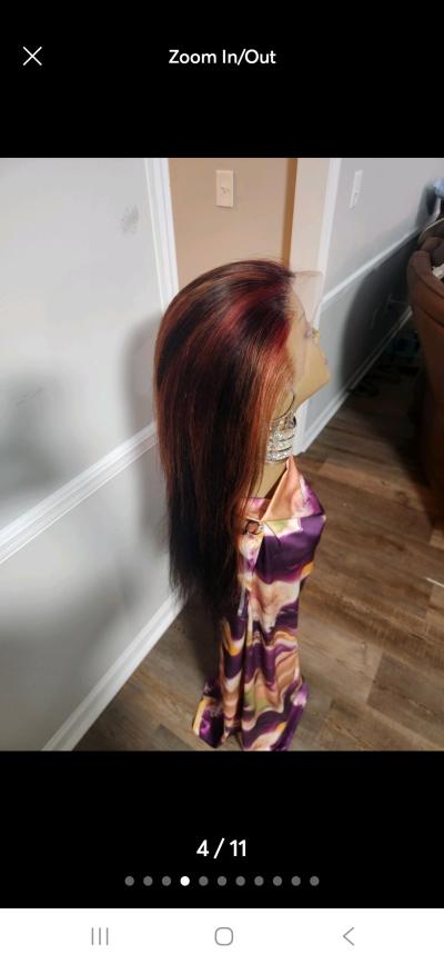 Tricolored lace wig - Thumbnail 4