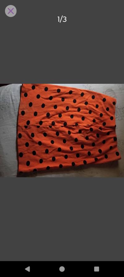 A Sexy Orange Mini Skirt