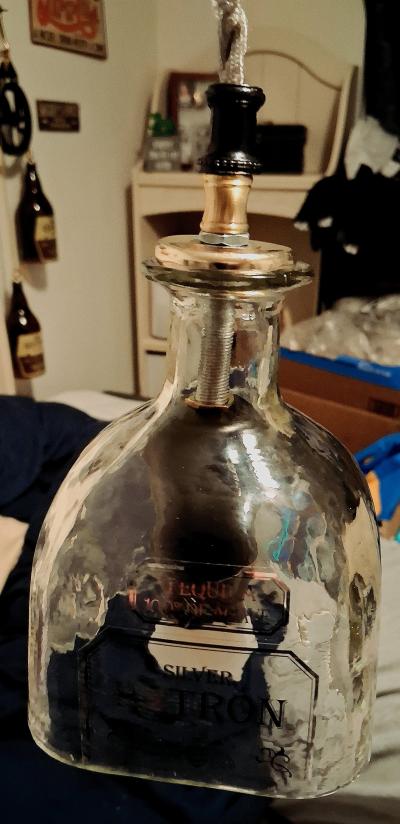 Patron tequila bottle hanging light pendent - Thumbnail 2
