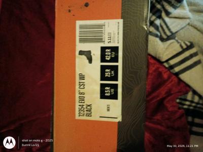 Black tall mens work boots sz 8 and half - Thumbnail 6