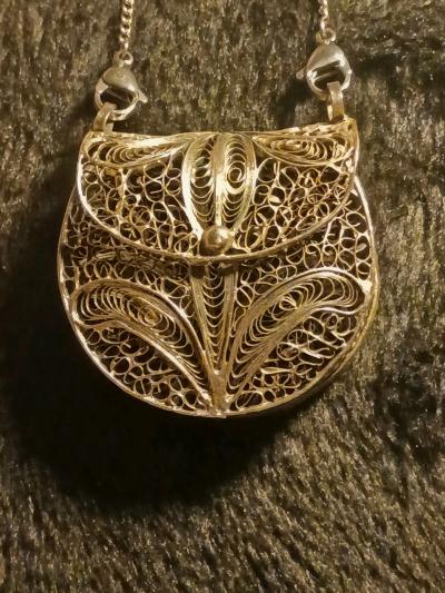 vintage sterling silver coin purse - Thumbnail 2