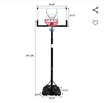 NIB Indoor Outdoor Basketball Goal Set w Backboard Hoop 810 - Thumbnail 4