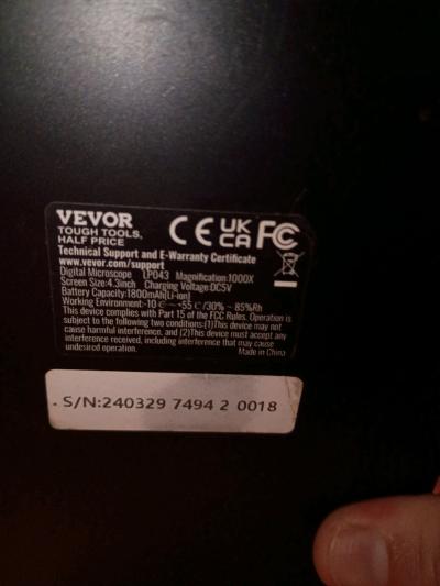 vevor 4 point 3 in microscope - Thumbnail 3
