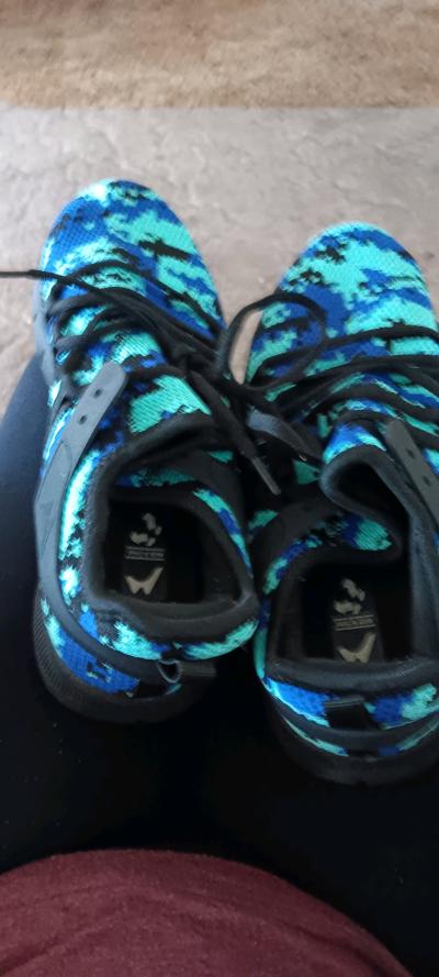 blue  black sneakers