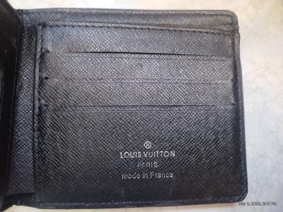 Black Epi Leather Card Photo ID Holder - Thumbnail 8