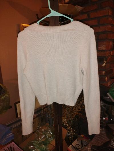 Happily Grey Size M Womens Long Sleeve Knit Sweater - Thumbnail 2