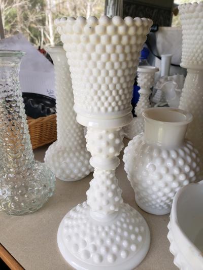 white bubble hall vases and etc - Thumbnail 9
