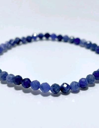 4MM MultiFaceted Blue Sodalite Bracelet