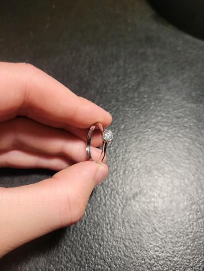 Half carat moissanite ring - Thumbnail 2