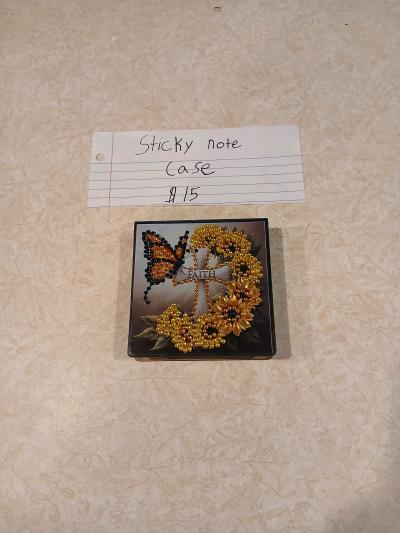 Diamond art sticky note case