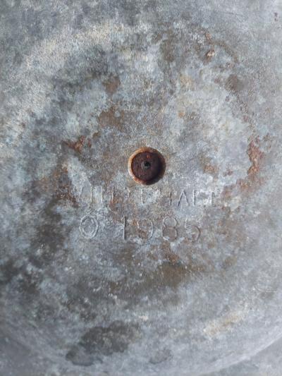 Vintage Cast Iron Garden Nautical Sundial with Sail Boat Tem - Thumbnail 4