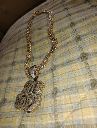 80s Baby Iced Out Cuban Chain - Thumbnail 2
