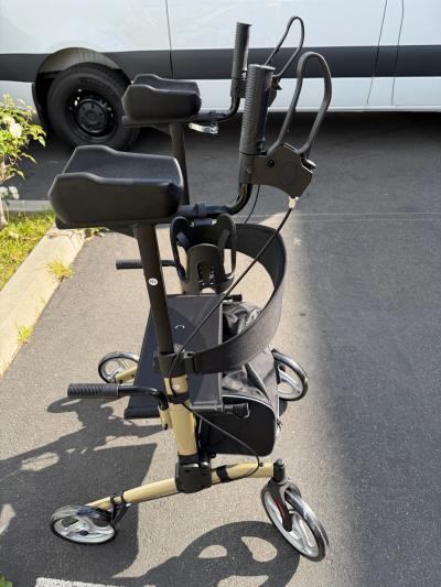 ELENKER Upright Walker Stand Up Folding Rollator Walker with - Thumbnail 10