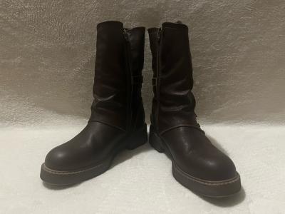 Blowfish Malibu WomensBrown Venice MidCalf BlockHeel Boots - Thumbnail 2