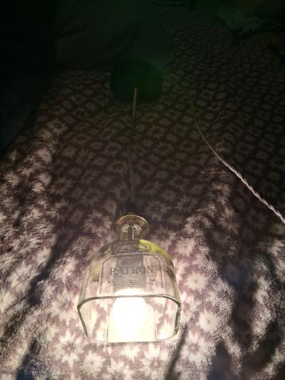 Patron tequila bottle hanging light pendent - Thumbnail 10
