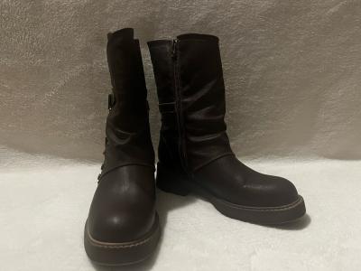 Blowfish Malibu WomensBrown Venice MidCalf BlockHeel Boots - Thumbnail 3