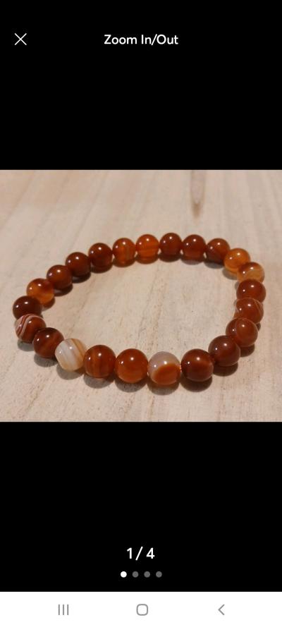 Carnelian Crystal Bracelet 67mm - Thumbnail 1