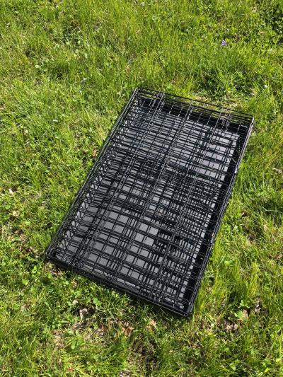 Folding Medium Black Metal Dog Cage - Thumbnail 5