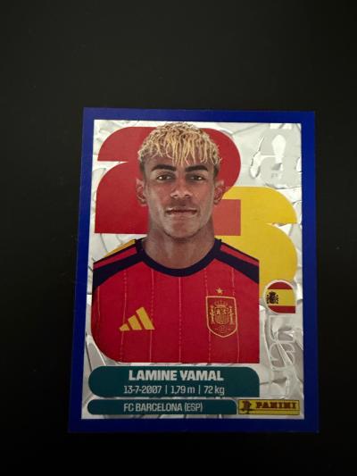 Lamine Yamal blue border silver panini World Cup card - Thumbnail 5