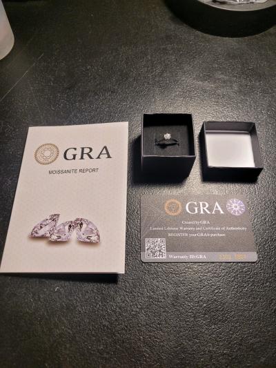 Half carat moissanite ring - Thumbnail 3