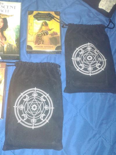 Tarot and Oracle Card Deck Lot with Bags and Love Tarot Book - Thumbnail 4