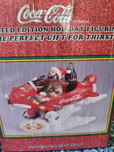 coca cola ornaments with Emmett Kelly - Thumbnail 2