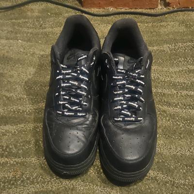 Nike Air Force 1  SUPREME Ltd Editon Black on Black 12in - Thumbnail 3