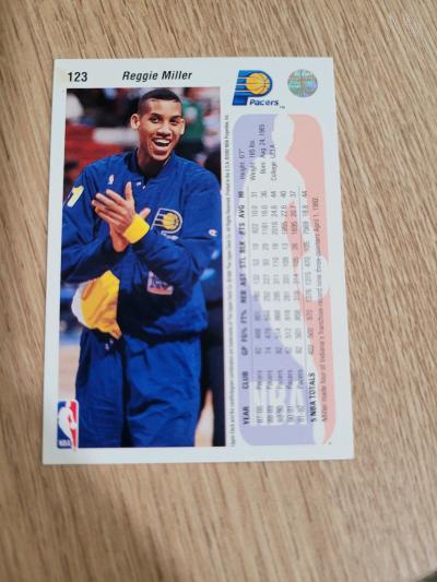 1992 Upper Deck Reggie Miller Card - Thumbnail 2