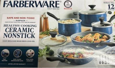 12pc Ceramic Nonstick Cookware - Thumbnail 2