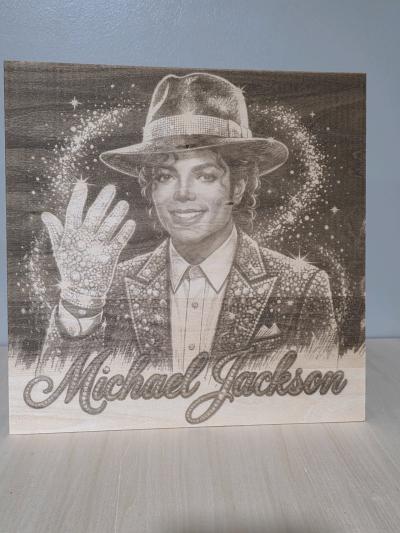 Micheal Jackson Laser Engraving