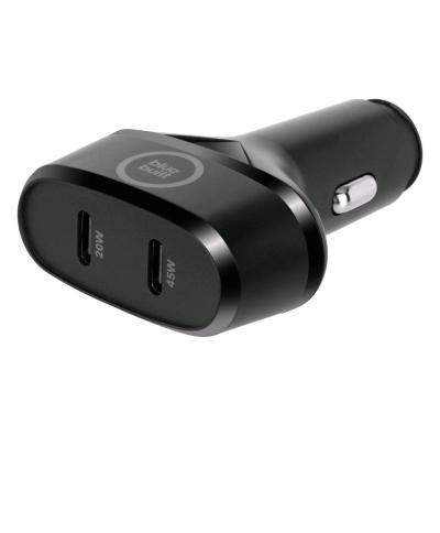 BlueBuilt Power Delivery Car Charger with 2USBC Ports 45W Bl - Thumbnail 4