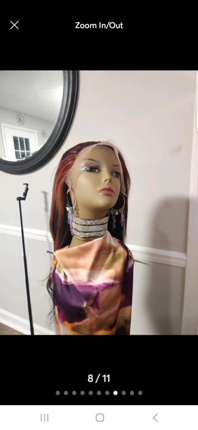 Tricolored lace wig - Thumbnail 9