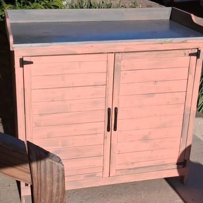 Sustainable Outdoor Potting Bench  Storage Cabinet  Sustain