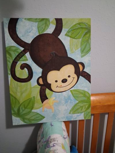 Monkey painting from Hobby Lobby