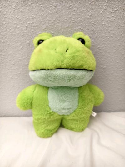 Cute green frog plush