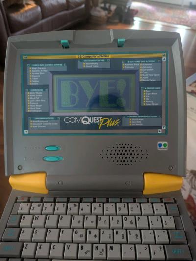 Vintage ComQuest Plus Computer Laptop - Thumbnail 5