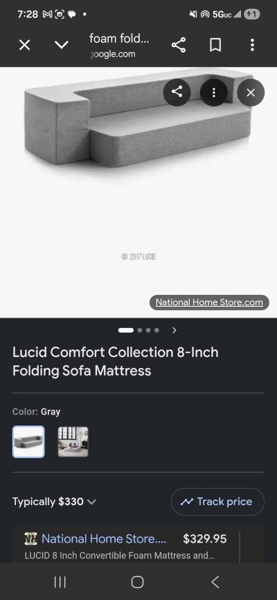 Couch that turns into twin bed - Thumbnail 2